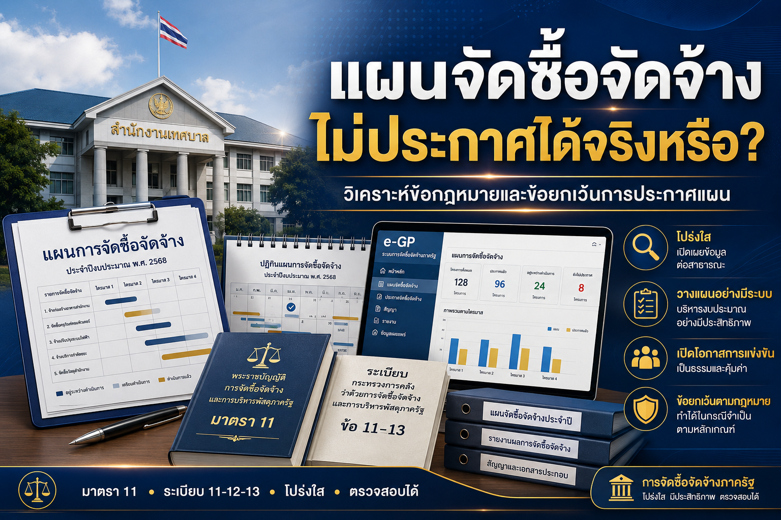 แผนจัดซื้อจัดจ้าง ไม่ประกาศได้จริงหรือ?