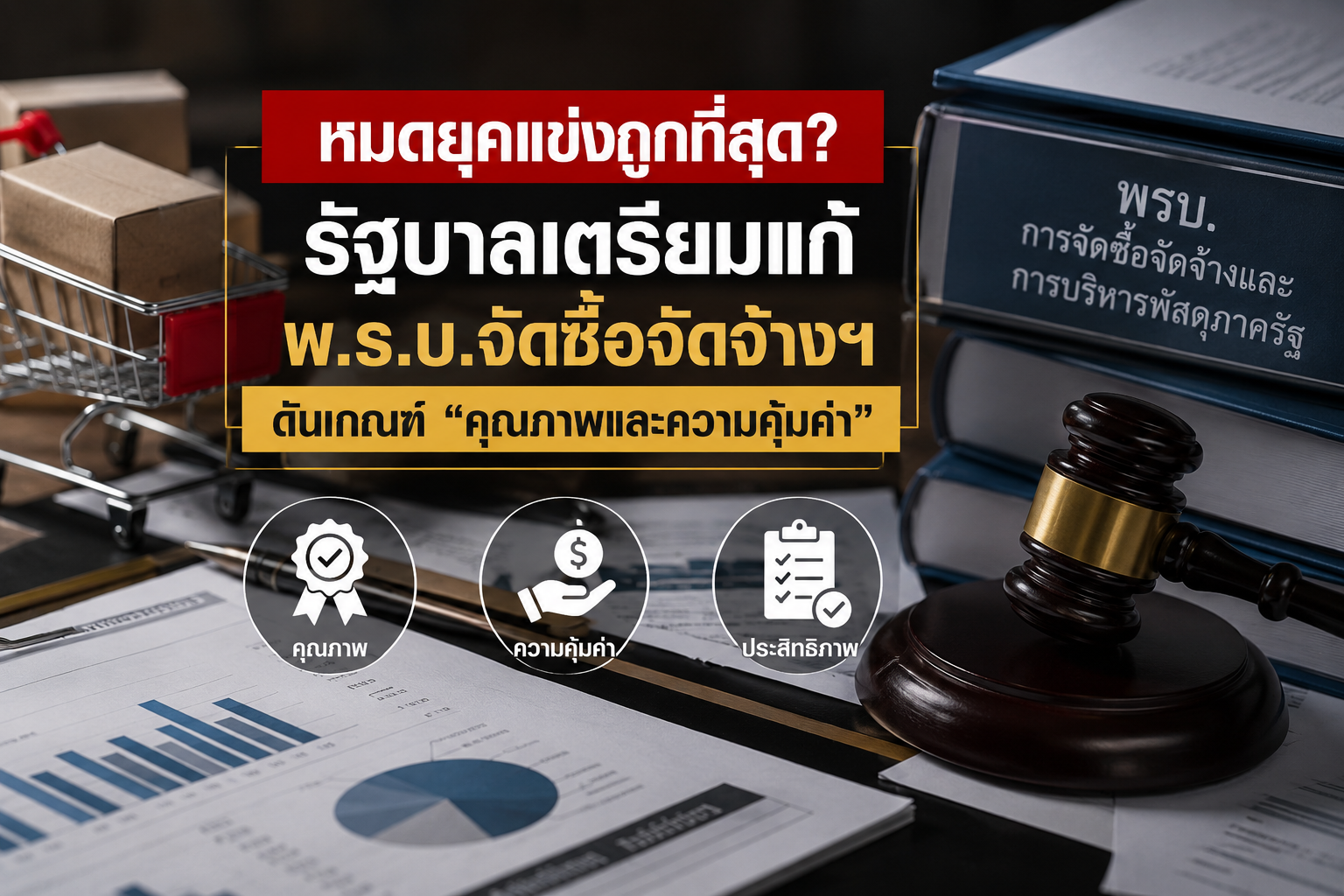 หมดยุคแข่งถูกที่สุด? รัฐบาลเตรียมแก้ พ.ร.บ.จัดซื้อจัดจ้างฯ ดันเกณฑ์ “คุณภาพและความคุ้มค่า”