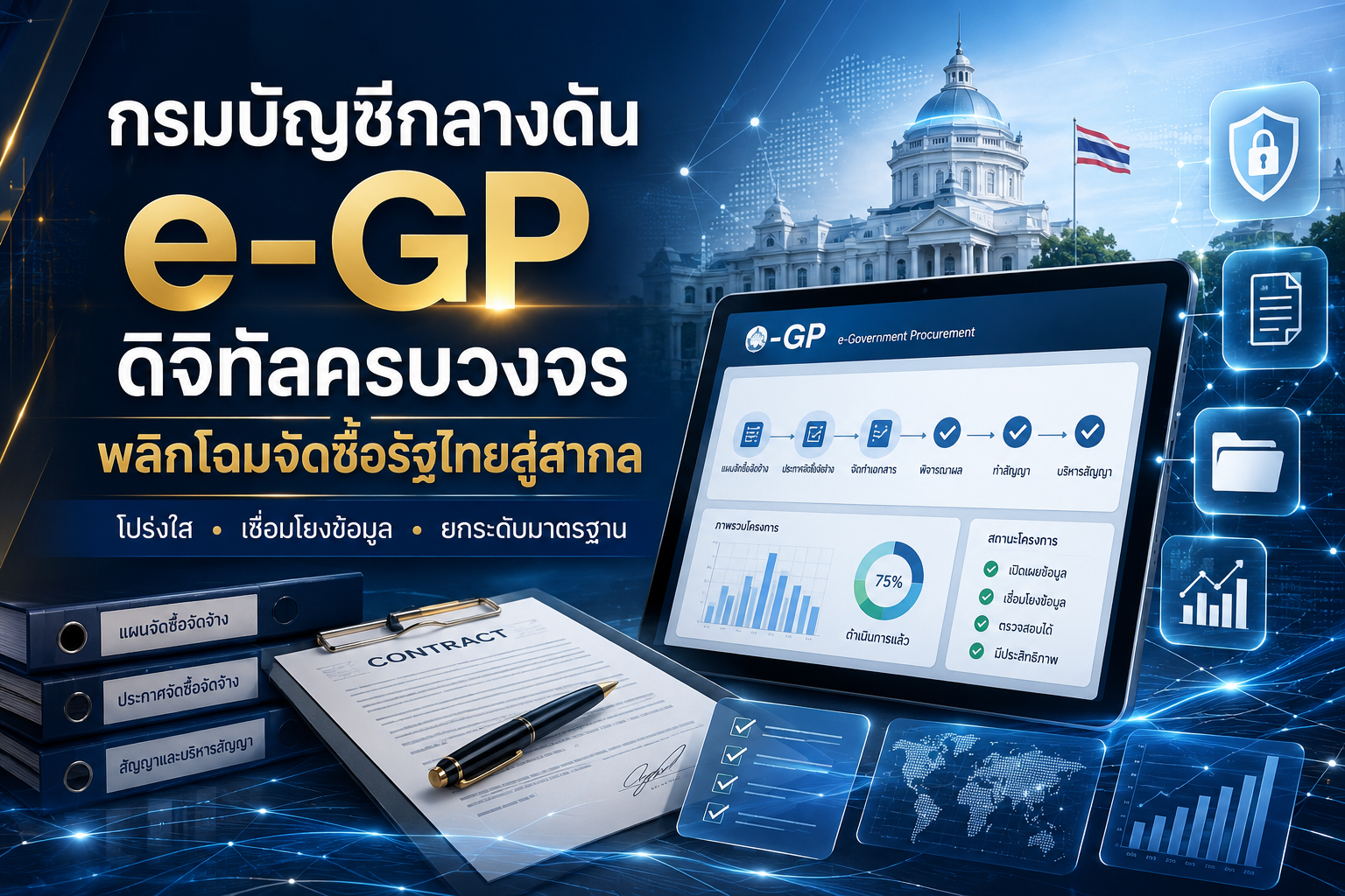 กรมบัญชีกลางดัน e-GP ดิจิทัลครบวงจร พลิกโฉมจัดซื้อรัฐไทยสู่สากล