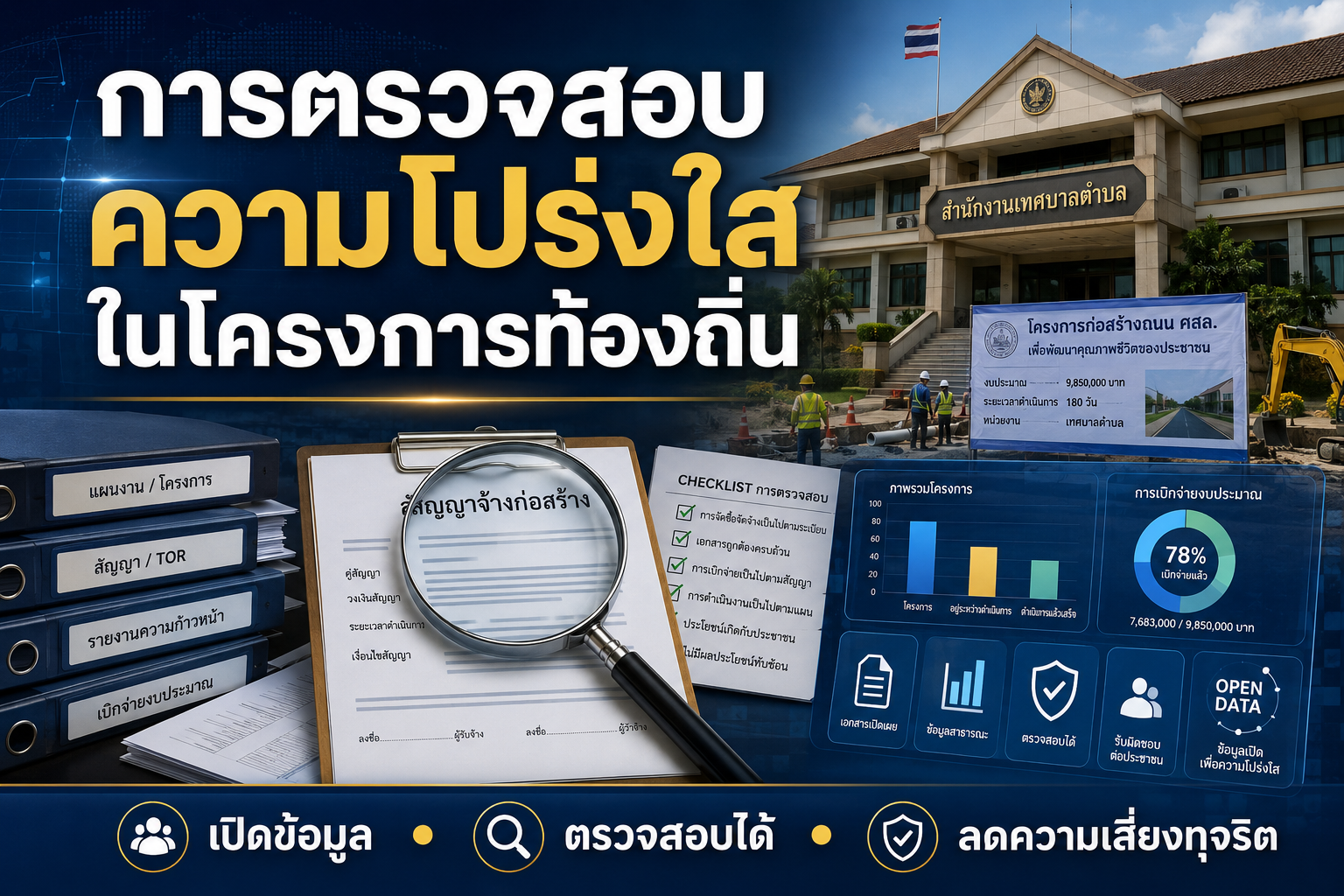 ตรวจโปร่งใสโครงการท้องถิ่น ป.ป.ช.ดัน OIT เข้ม