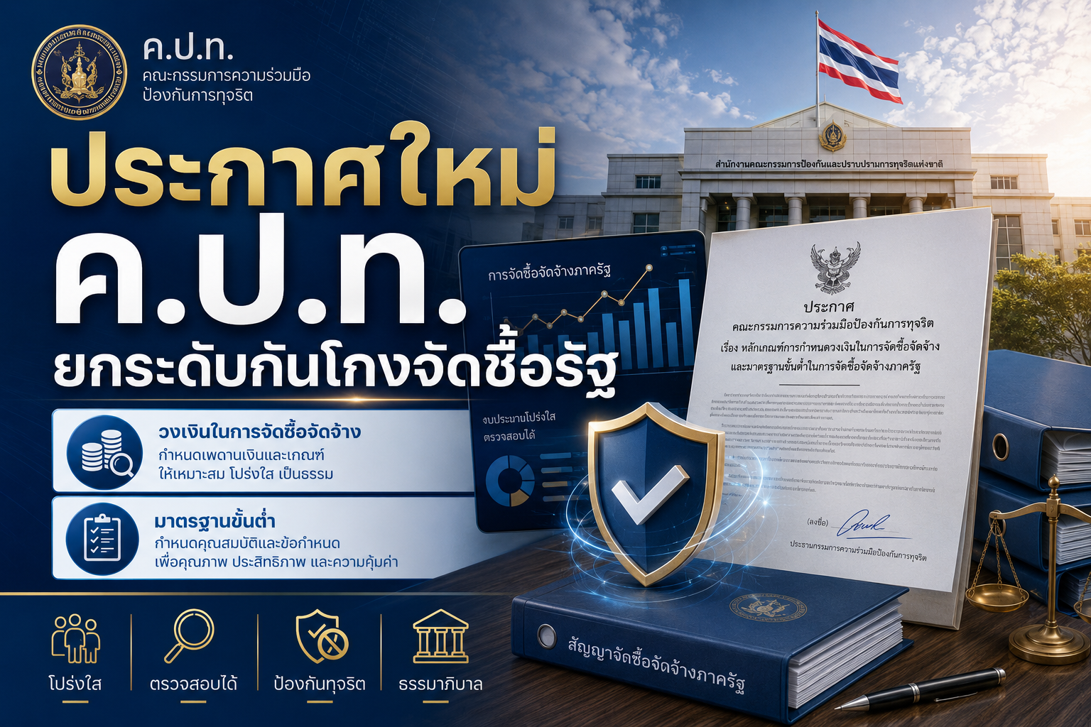 ประกาศใหม่ ค.ป.ท. ยกระดับกันโกงจัดซื้อรัฐ